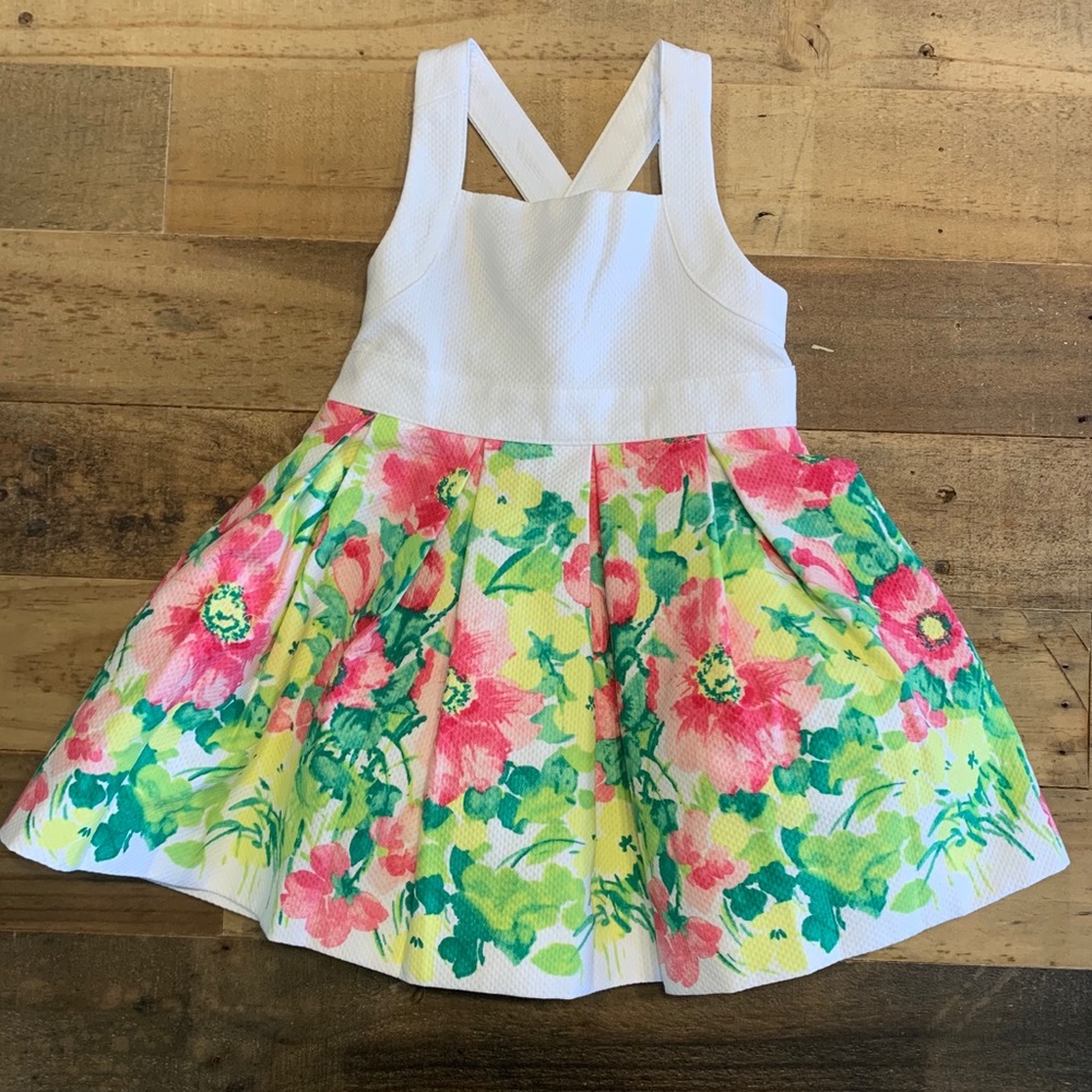 Janie and Jack spring summer floral dress NWT